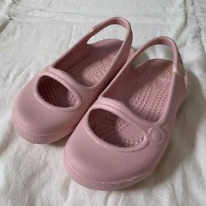 Crocs - Pink Slingback Flats for Baby Girl